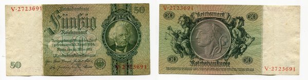 50 Reichsmark 30.3.1933 Erh. II Rosenberg 175 b